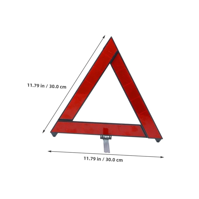 Ciieeo 3pcs Roadside Reflective Triangle Emergency Warning Signs and Lightweight