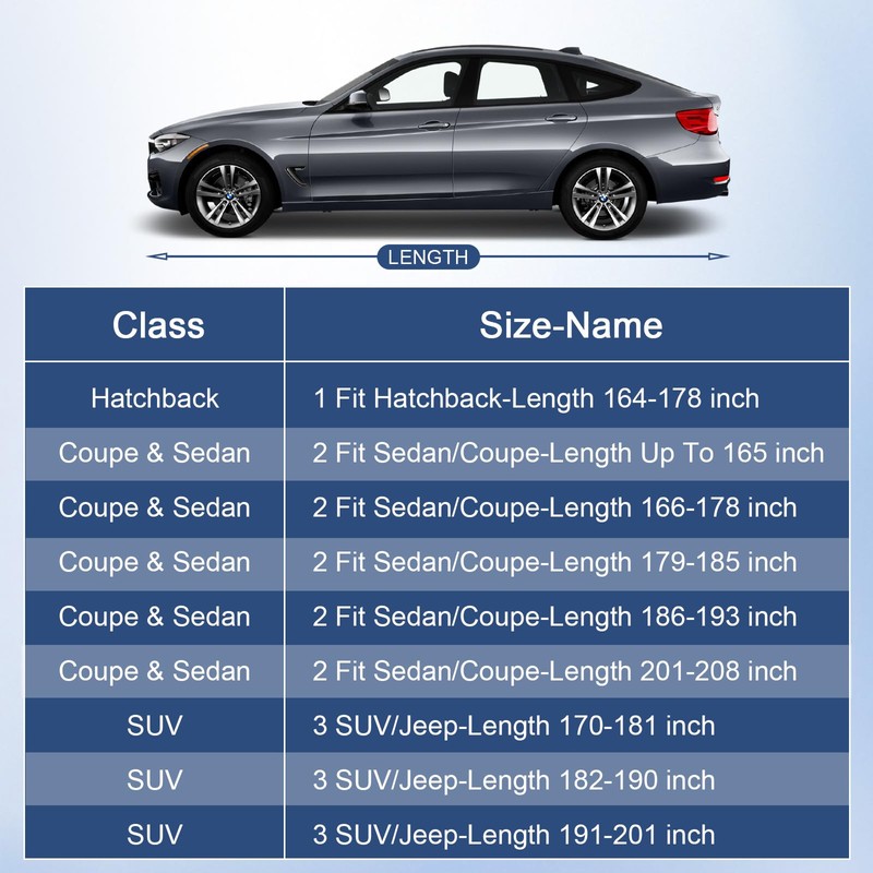 Molebt Car Cover Waterproof All Weather for Automobiles, Full Exterior