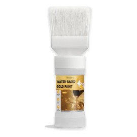 Pintura Dorada Base Agua Con Brocha Para Artesanías