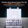 EVTSCAN 280Pcs Stainless Steel Slotted Spring Pin Kit, with M1.5