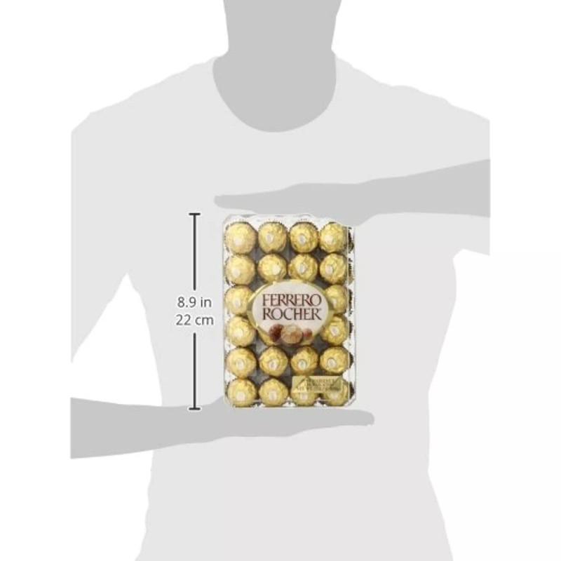 Ferrero Rocher Fine Hazelnut Chocolates, 24 Count, Assorted Coconut and