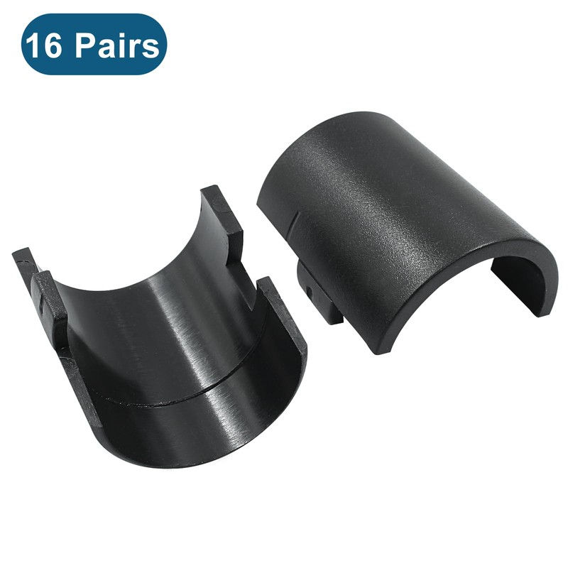 LifCratms 32Pcs (16 Pairs) Wire Shelf Clips, 1.5"(38mm) Post Wire
