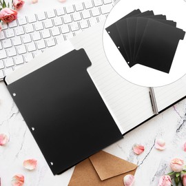 5 Sheets tag labels binders binder clips binder paper dividers binder page 3 rings binder dividers 3 rings paper dividers binder paper protector abs a4 Organizer notebook