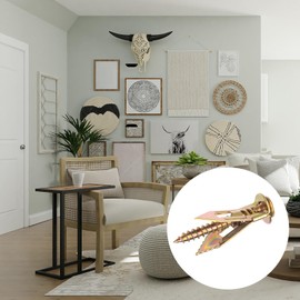 CustomyLife 20 Pcs Self Drilling Drywall Anchors with Screws Kit, Zinc Plated Steel Self Drilling Wall Anchors Heavy Duty, No Drill or Holes in Wall, for TV, Shelf Straps, Bike, Cabinets