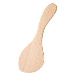 Yamako 78308 Temahima Kobo Japanese Friendly Rice Spoon, Large, Made in Japan, Easy to Use, Hinoki, Wood, Simple, Unpainted, Kitchen Tools, Cookware, Cooking, Texture