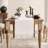 ZeeMart Farmhouse Table Runner, Rustic Table Runners 108 Inches Long,