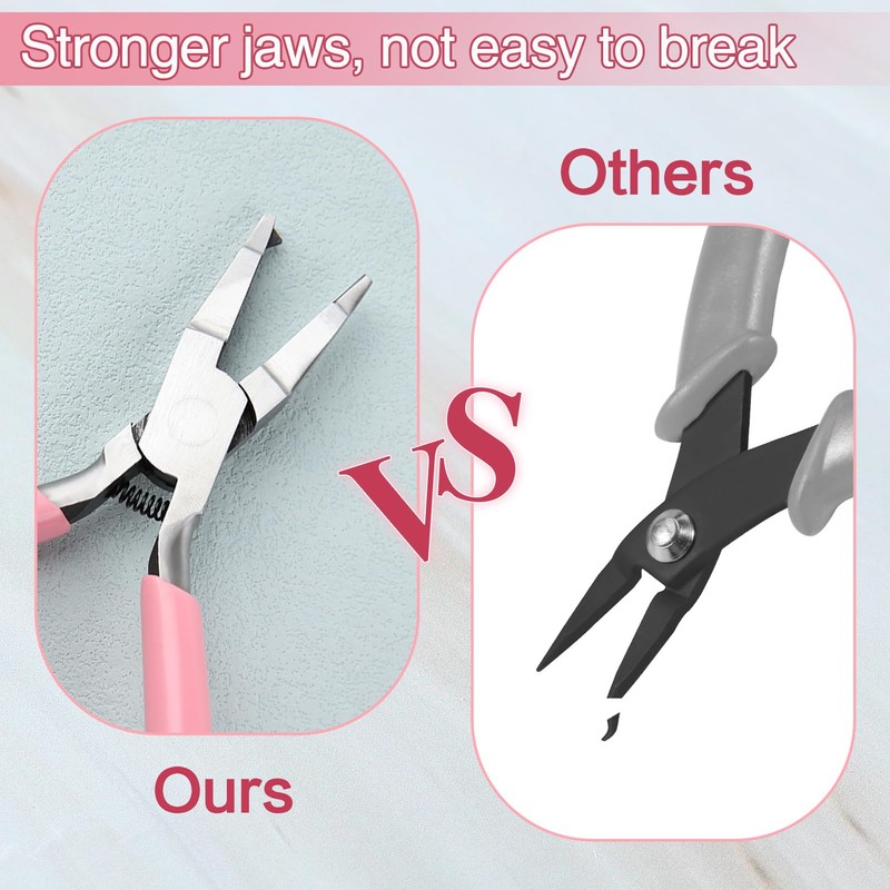 LEONTOOL Mini Split Ring Pliers for Jewelry Making 5 Inches