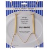Plymor Gold Finish Wall Mountable Tray and Platter Hanger, 8.25"