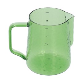 500ml Milk Frothing Pitcher Multipurpose Borosilicate Glass Milk Jug for Coffee Milk BeverageGreen