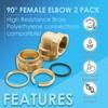 DOJA Barcelona | 90° Polyethylene Female Elbow | For Polyethylene