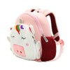 JameStyle26 Unicorn Plush Animal Zebra Elephant Giraffe Monkey Children's Backpack