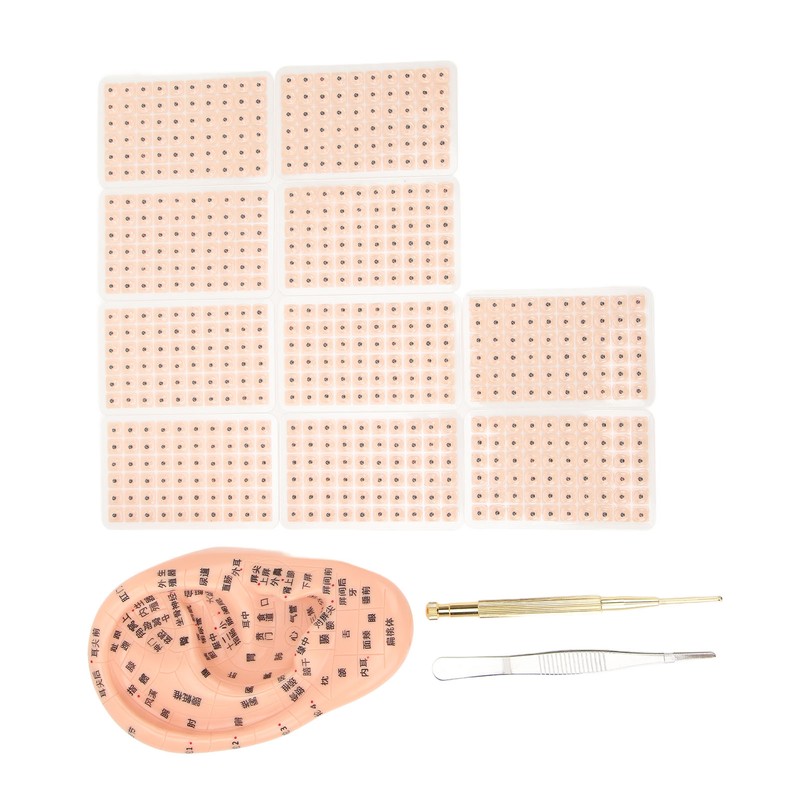 600Pcs Acupressure Ear Beads Massage Acupoint Pressure Stimulation Paste Ear