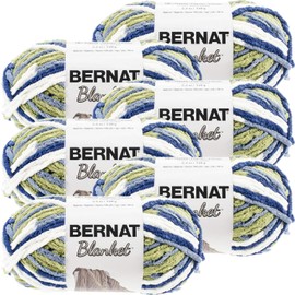 Bernat Blanket Yarn-6/Pk-Oceanside, 6/Pk, Oceanside 6 Pack