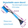 Aicerous® Car Ice Scraper with Broom, Car Ice Scraper (Removable)