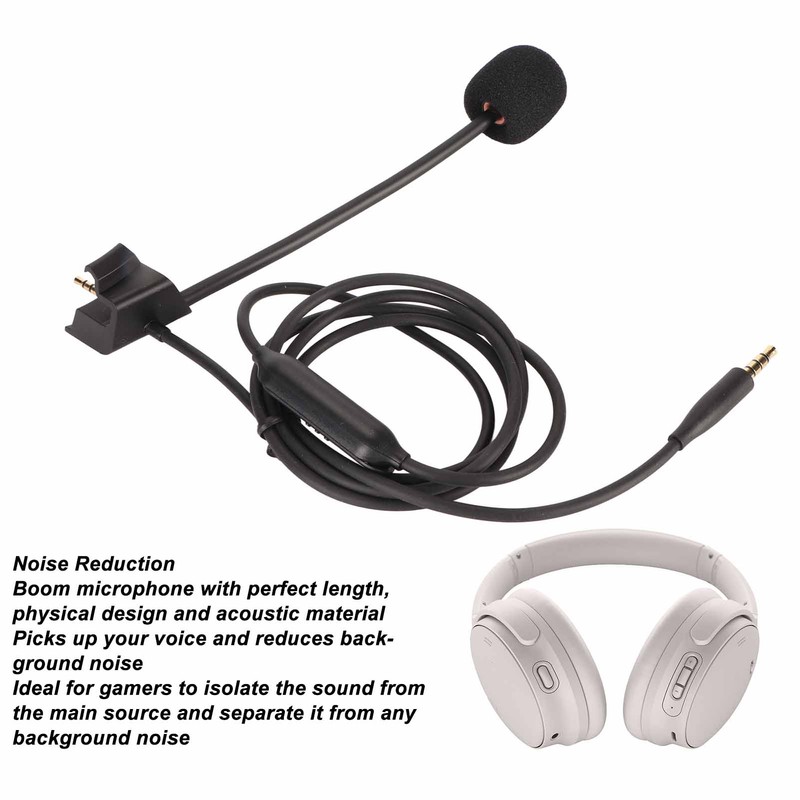 Boom Mic Cable Professional Noise Reduction Replacement Headphone Boom Microphone