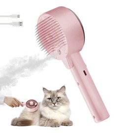 Cat Steam Brush, Spritz Defur Comb for Cats, Steam Cat Brushes for Long Short Haired Cats, 2025 Upgraded Self Cleaning for Cats Massage, Pet Grooming Brush with Spary for Dog Kitten Rabbit