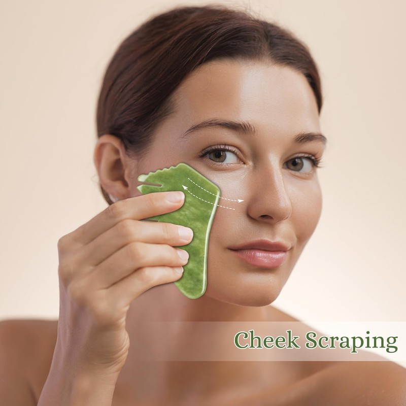 Multipurpose Jade Green Handmade Massage Comb Full Relaxing Massage Scalp