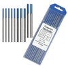 ZINGER TIG Welding Tungsten Electrodes 2% Lanthanated (WL20/EWLa-2) Blue,10-Pack Lanthanated