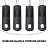 HAPPOW 4Pcs Wide Handled Easy Grip Cutlery Set,Easy Grip Cutlery