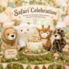 MorisMos 4 Pcs Bulk Stuffed Animals, 8" Woodland Plush