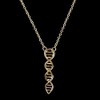 Art Attack DNA Molecule Necklace, Pendant Gift for Chemistry Science