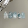 [Handmade Nail Tips] Blue Star Nail Tips - Short Oval