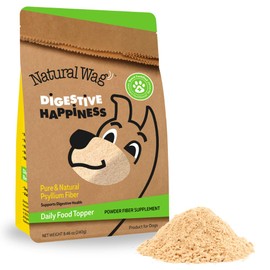 Natural Wag 100% Psyllium Fiber for Dogs – Supports Digestive Health, Relieves Occasional Constipation & Diarrhea, and Promotes Optimal Stool & Overall Wellness.