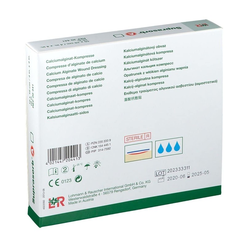 Suprasorb A Compr 10 x 10 cm, 10 Stück