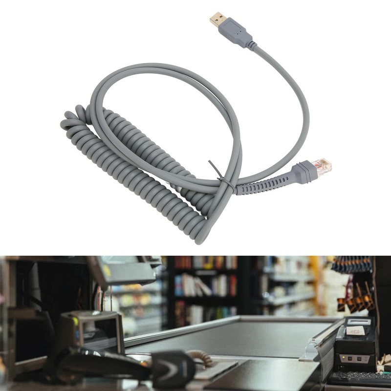 Barcode Scanner Cable ABS 3 Meters USB Scan Cable for