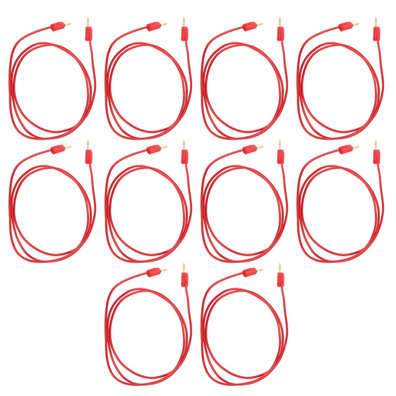 10Set Banana Plug Test Lead Brass PVC Electrical Test Wire