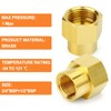 GASHER Brass Pipe Fitting Coupling Reducer Adapter 3/4" x 1/2"