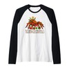 Tree-rantula Xmas Tree Tarantula Arachnid Festive Spider Raglan Baseball Tee