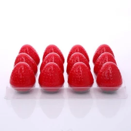 24 Bálsamos Labiales en Forma de Fresa, Extractos de Plantas Hidratantes para Labios Suaves y Protegidos, Manteca Labial Hidratante para Maquillaje de Mujeres y Niñas