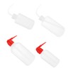 Gatuida 4pcs Elbow Washing Bottle Precision Squeeze Safety Bottles for