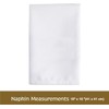 Pretty T Things Pack of 12 White Diner Napkin For
