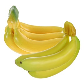 DOITOOL Food Sample Bananas, Set of 2 (5 Pieces + 3 Pieces), Faux Fruit, Artificial Fruit, Life-like, Photography Prop, Store Display, Interior Decoration, Artificial Flowers, Yellow