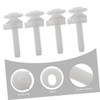 SHINEOFI 2Pcs Toilet Seat Mounting Bolts with Washers Wear Resistant