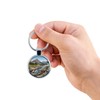 VILLA CRAFT Glacier National Park Keychain with Epoxy Dome and