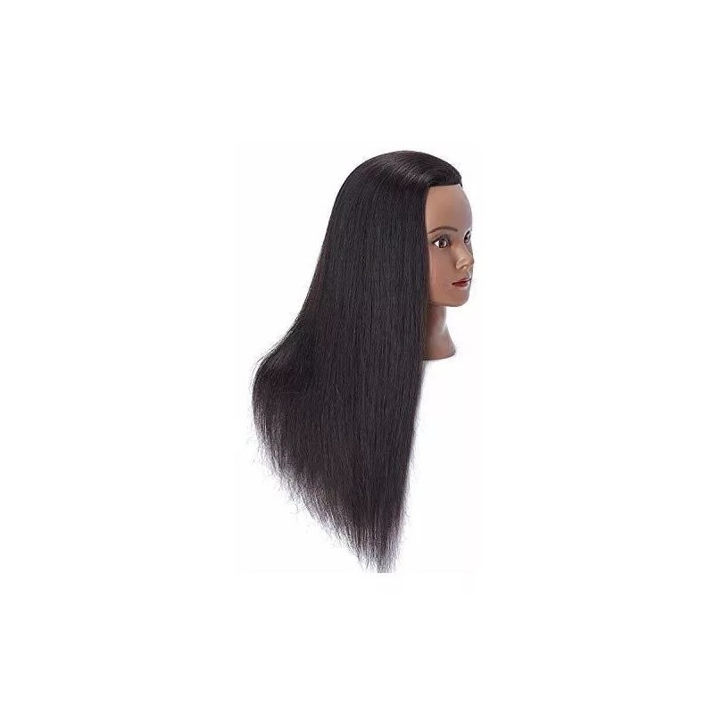 Hairlink Maniqui Cabeza Cabello Natural 2# Negro 66 Cm Hairlink