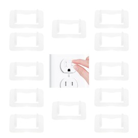 Lilaly 12 pcs Snug Plugs for Loose Outlets, Loose Outlet Plug, Fix Loose Plug Outlet Fix Loose Outlet Tightly Loose Socket Insert (Transparent)