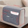 NiCoLa Armrest Covers for Sofa, Grey Chair Arm Covers, Washable