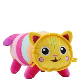 Gabbys Colourful Plush Toy Cat 28 cm, Cuddly Toy with Colours, Gabby's Stuffed Toy Figure, Plush Doll for Children, Girls and Boys, Ideal for Any Celebration or Occasion