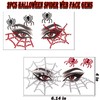 Halloween Face Gems Spider Web Rhinestone Stickers for Women