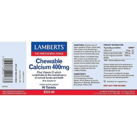 LAMBERTS - CALCIUM CHEWABLE 400MG LAMBER