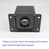 TPSKHE 2 PCS 6"x 6"Post Base with 1” Rise, Heavy