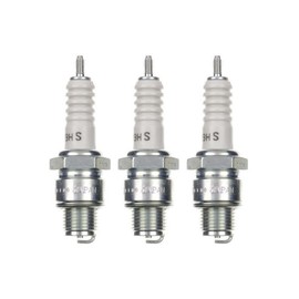 3x Spark Plug B9HS Pack of 3 Spark Plugs Set of 3 for Motorcycle/Scooter/Moped Compatible with: 0241260507 W2A W2AC W300T1 W3AC 821 L77J L77JC4 L78C L82C