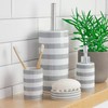 Harbour Housewares Soap Dish - Glazed Ceramic Bathroom Sink Holder