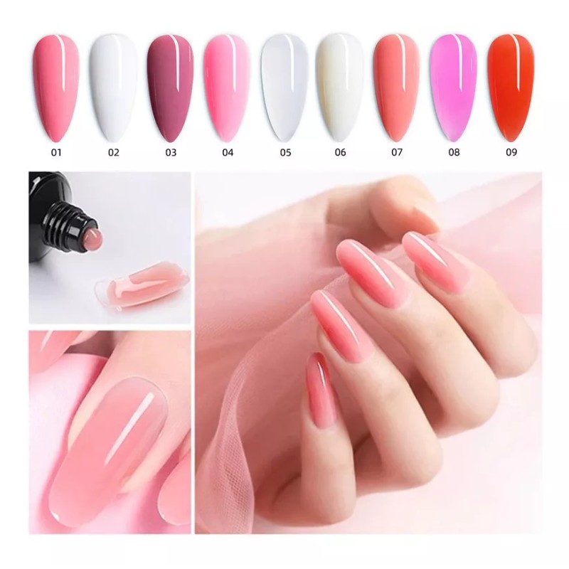 RafnaLina 12 Unidades De Gel De Polietileno Para Extensiones De