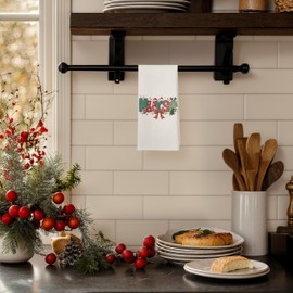 GTYNU Christmas Nurse Gifts Waffle Kitchen Towels Hand Towel 16x24,Christmas Nurse Dish Towels Gifts for Women,Christmas Nurse Bathroom Kitchen Decor Towels,Christmas Nursing Gifts for New Nurses