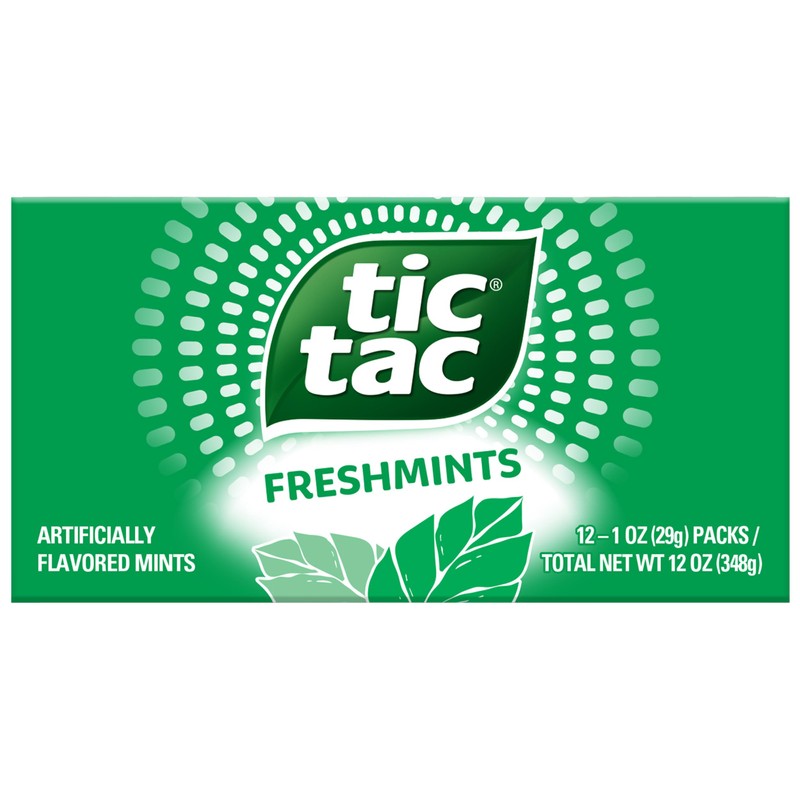 Tic Tac Freshmint Breath Mints, Bulk 12 Pack, On-The-Go Refreshment,